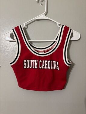NWT University of South Carolina Gameday Gamecocks Tank Top Cropped Varsity XS